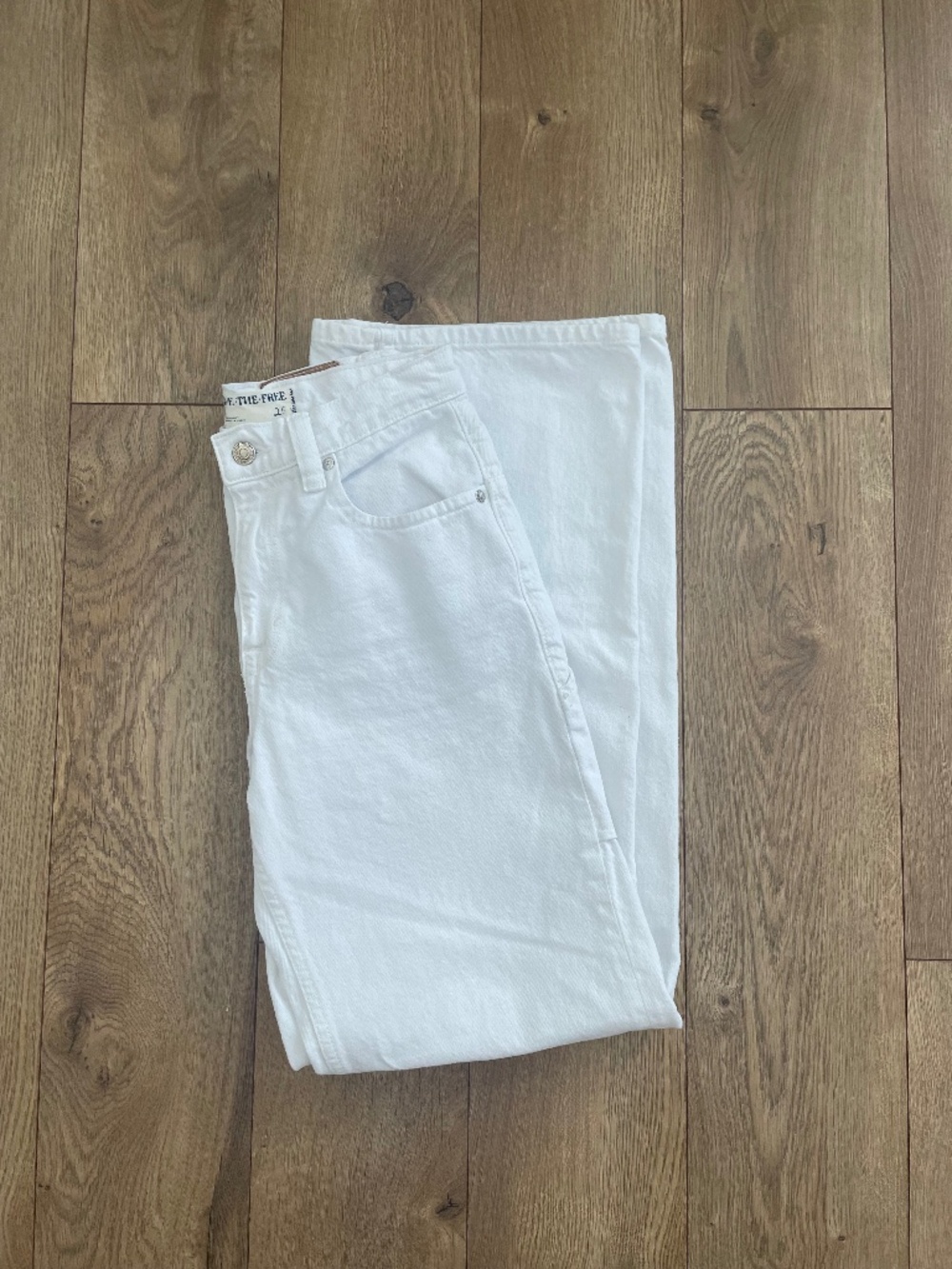 Free People Denim: We The Free Tinsley High Rise Straight Leg Size 25